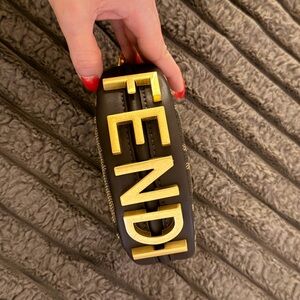 Fendi Dark Brown Leather mini bag